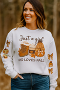 Girl Who Loves Fall With Sleeve