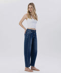 High Rise Barrel Jeans