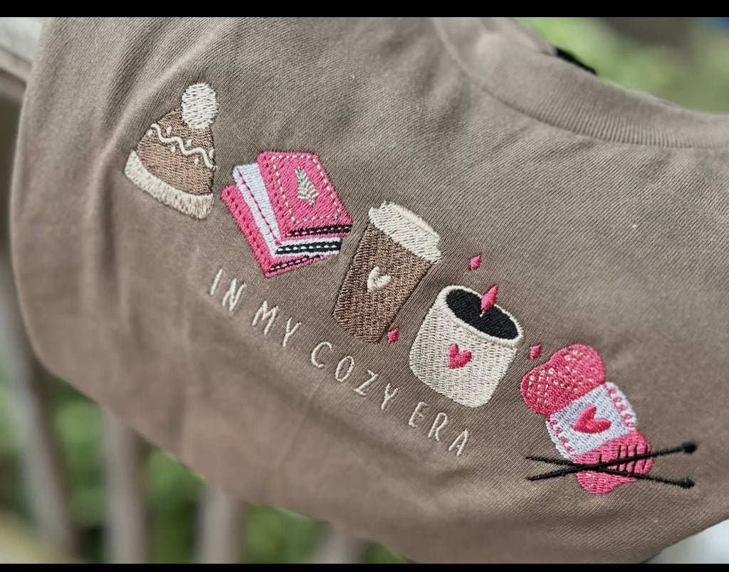 Embroidery Mocha Cozy Era