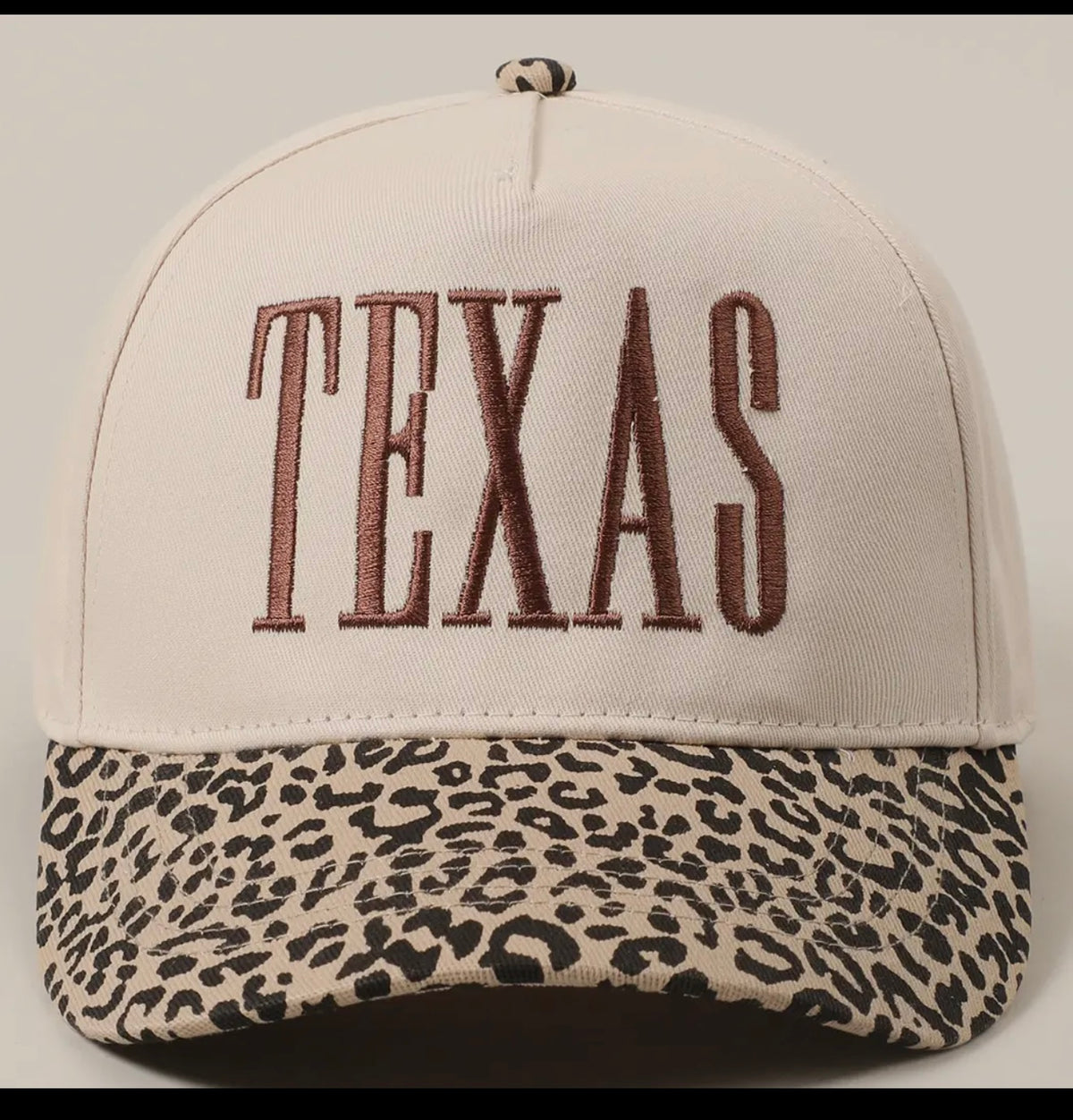 Texas Babe Leopard Cap