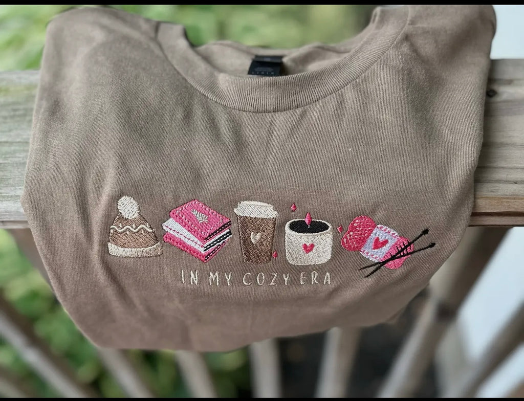 Embroidery Mocha Cozy Era