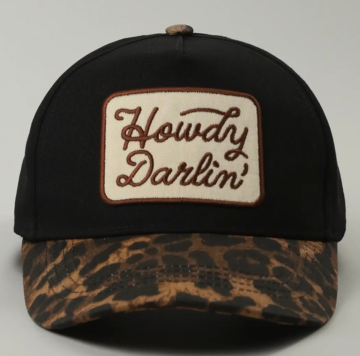 Howdy Darlin’ Leopard Trucker Hat